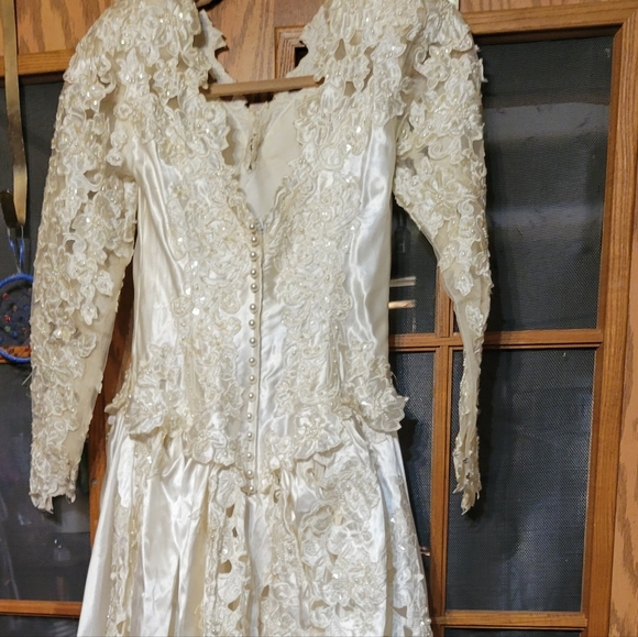 Ivory wedding  dress size 8 - Picture 6 of 7